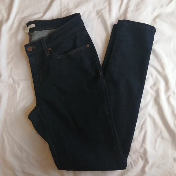 Eileen Fisher Organic Cotton Dark Wash Skinny Jeans 6 - Picture 5 of 14